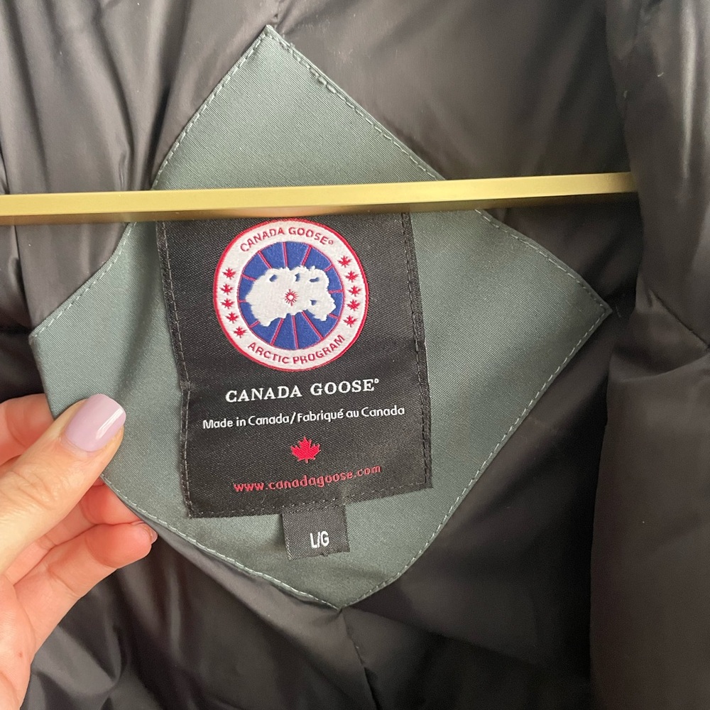 Canada Goose Forest Green Puffer Jacket with Fur Hood - Picture 5 of 8